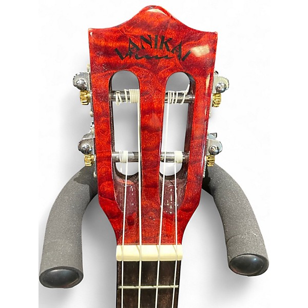 Used Lanikai QMRDCET Red Quilt Ukulele