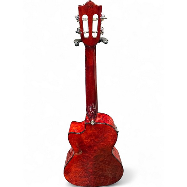 Used Lanikai QMRDCET Red Quilt Ukulele