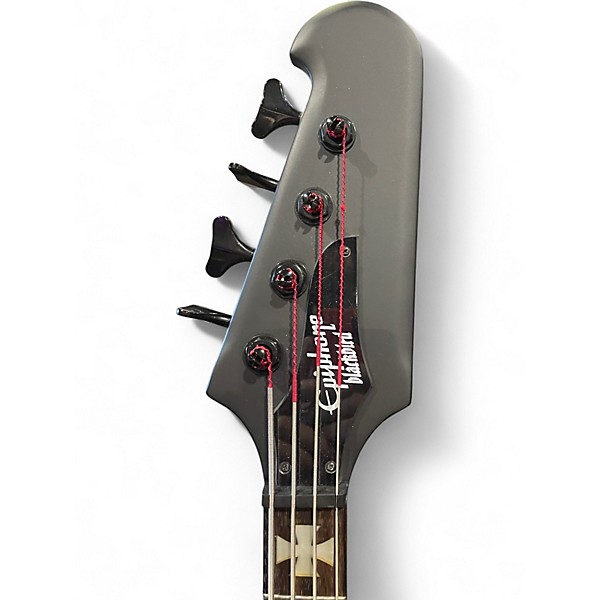 Used Epiphone Nikki Sixx Signature Blackbird Flat Black Electric Bass Guitar