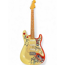 Used Fender Jimi Hendrix Monterey Stratocaster Custom Graphic Solid Body Electric Guitar