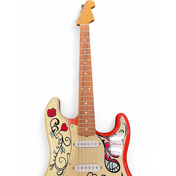 Used Fender Jimi Hendrix Monterey Stratocaster Custom Graphic Solid Body Electric Guitar