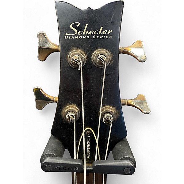 Used Schecter Guitar Research Raiden Special 4 String Trans Crimson Red Electric Bass Guitar