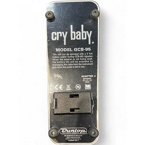 Used Dunlop GCB95 Original Crybaby Wah Effect Pedal