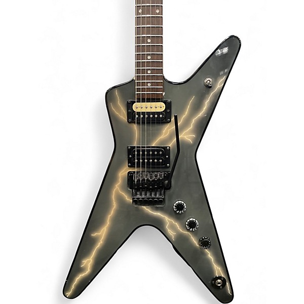 Used Dean BBOLT Black and Silver Solid Body Electric Guitar