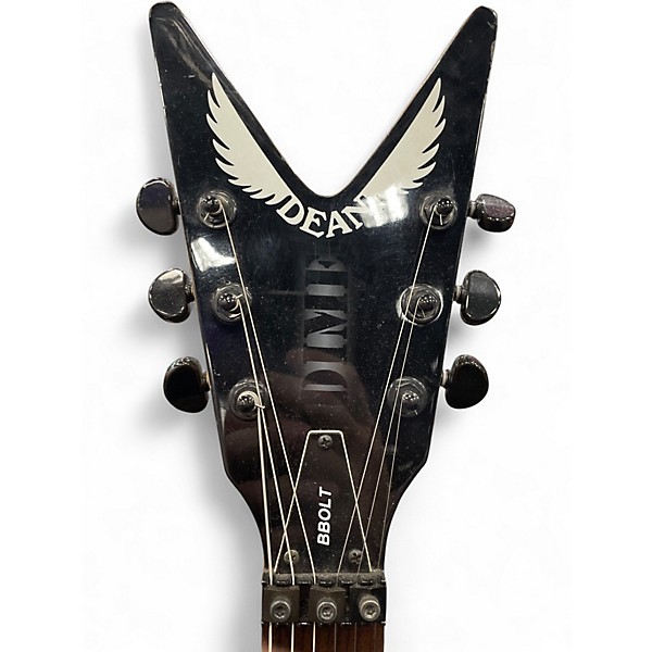 Used Dean BBOLT Black and Silver Solid Body Electric Guitar
