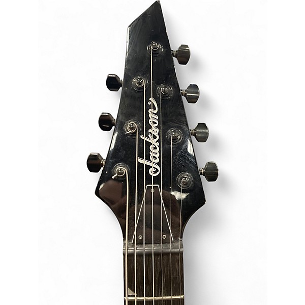 Used Jackson DINKY Black and Gold Solid Body Electric Guitar