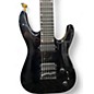 Used Jackson DINKY Black and Gold Solid Body Electric Guitar