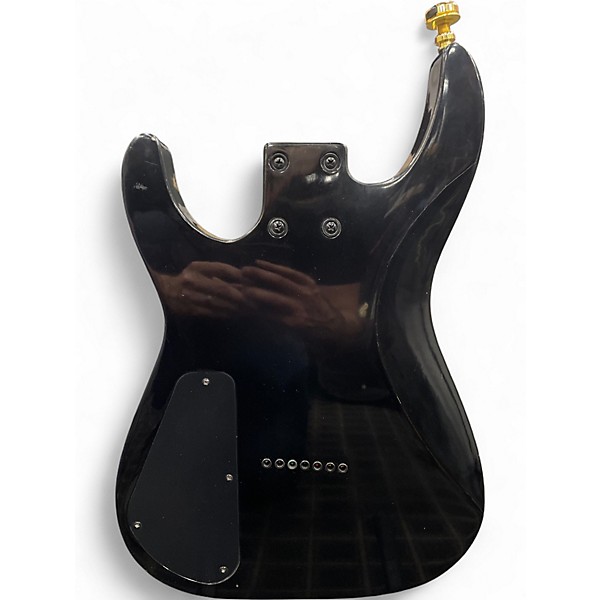 Used Jackson DINKY Black and Gold Solid Body Electric Guitar