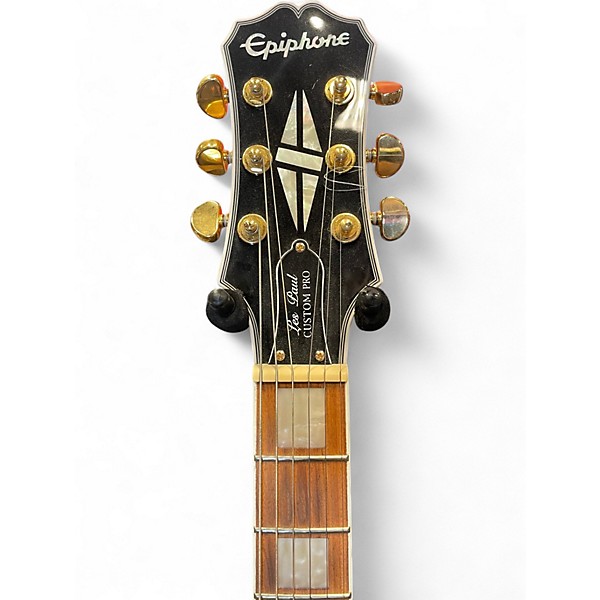 Used Epiphone Les Paul Custom Pro NATURAL Solid Body Electric Guitar
