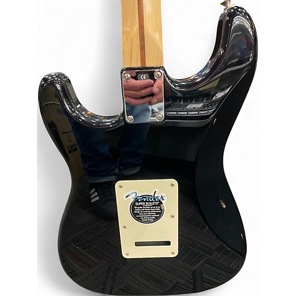 Used Fender Standard Stratocaster HSS Black Solid Body Electric Guitar