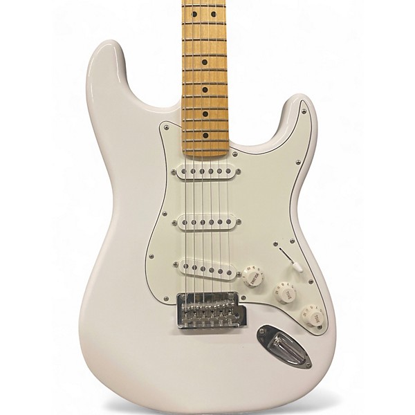 Used Fender Player Stratocaster Pearl White Solid Body Electric Guitar