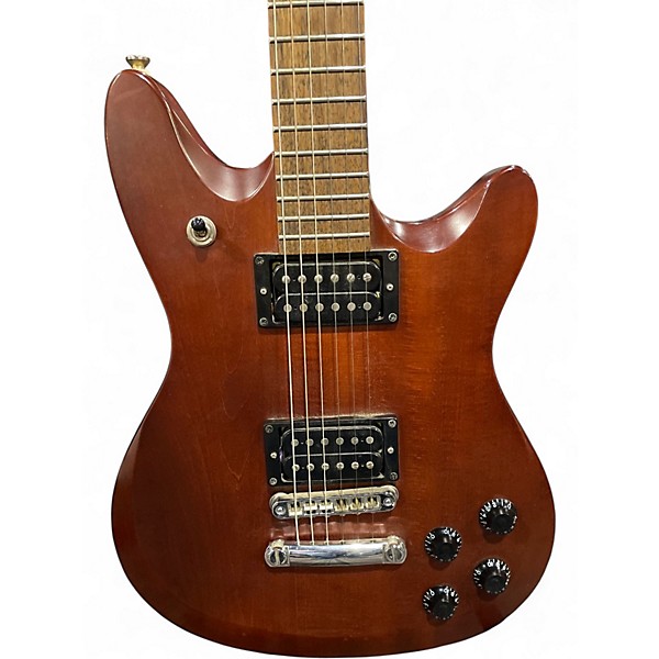 Used Squier M-80 Brown Solid Body Electric Guitar