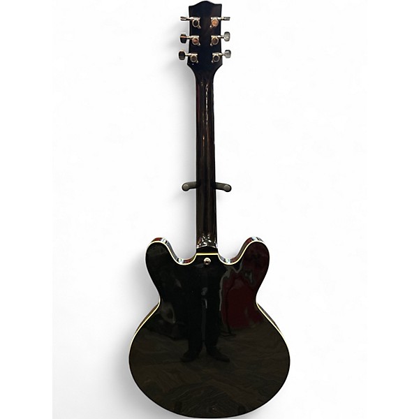 Used Glenburton Les Paul Red and Black Burst Hollow Body Electric Guitar