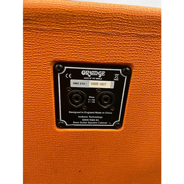 Used Orange Amplifiers OBC212 Bass Cabinet