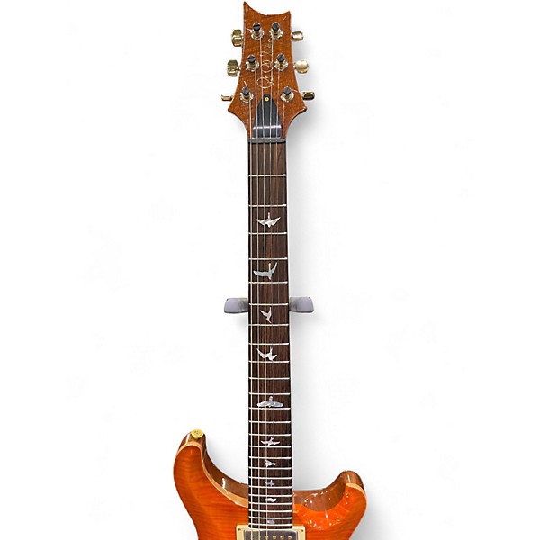 Used 2016 PRS CUSTOM 24 10-TOP WITH 59/09 PICKUPS GC EXCLUSIVE (GC-46) ORANGE QUILT Solid Body Electric Guitar
