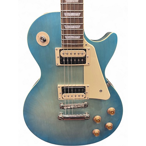 Used Epiphone Les Paul Traditional Pro IV Blue Solid Body Electric Guitar