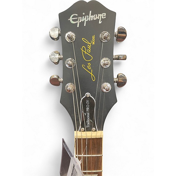 Used Epiphone Les Paul Traditional Pro IV Blue Solid Body Electric Guitar