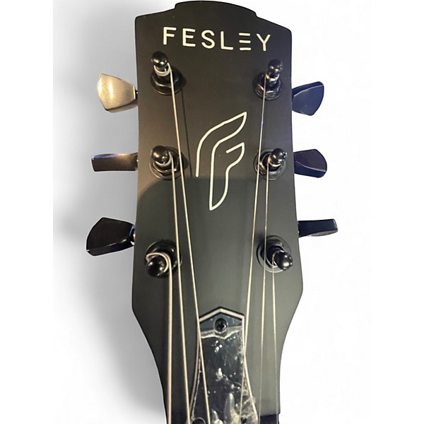 Used 2024 Fesley FLP350 Satin Black Solid Body Electric Guitar