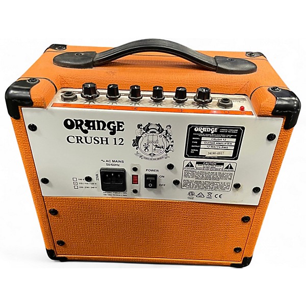 Used Orange Amplifiers Crush 12 Guitar Combo Amp
