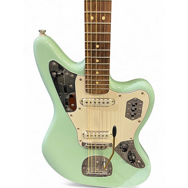 Used Squier Vintage Modified Jaguar Surf Green Solid Body Electric Guitar