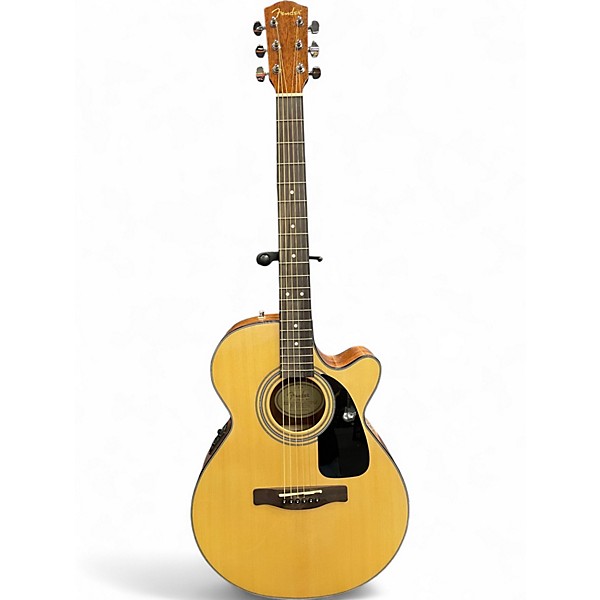 Used Fender GC140SCE Natural Acoustic Electric Guitar