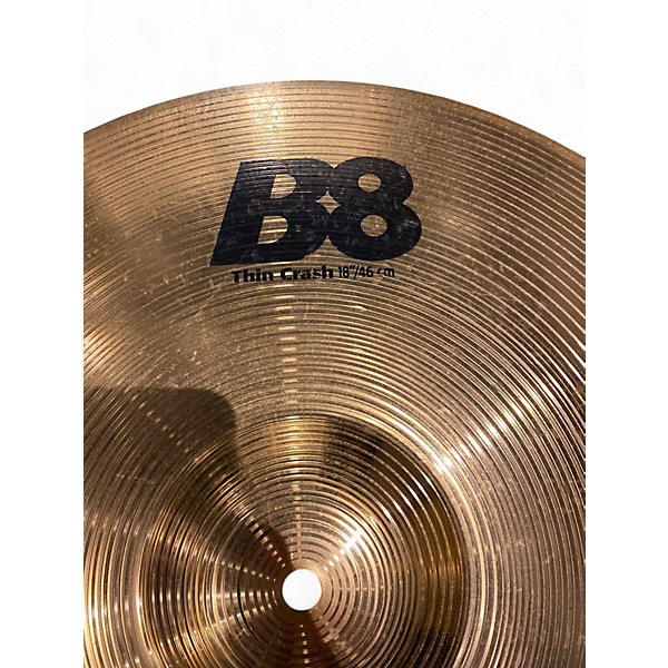 Used SABIAN 18in B8 Thin Crash Cymbal