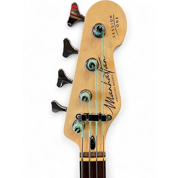 Used Manhattan Session One (Modified) Natural Electric Bass Guitar