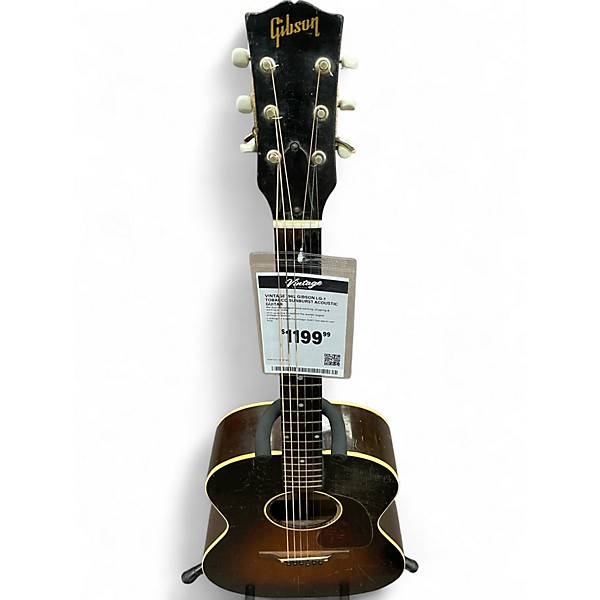 Vintage 1962 Gibson LG-1 Tobacco Sunburst Acoustic Guitar