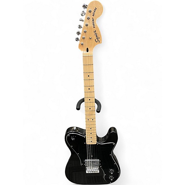 Used Squier Esquire Deluxe Black Solid Body Electric Guitar