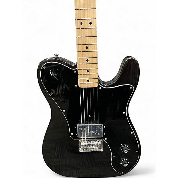 Used Squier Esquire Deluxe Black Solid Body Electric Guitar