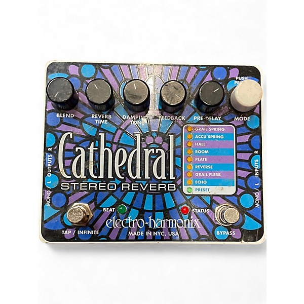 Used Electro-Harmonix Cathedral Stereo Reverb Effect Pedal
