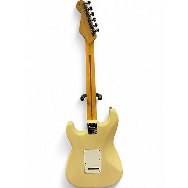 Used Fender American Standard Stratocaster White Blonde Solid Body Electric Guitar