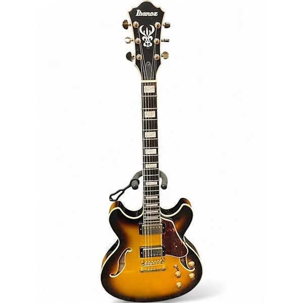 Used Ibanez AS93FM Artcore ANTIQUE YELLOW SUNBURST Hollow Body Electric Guitar