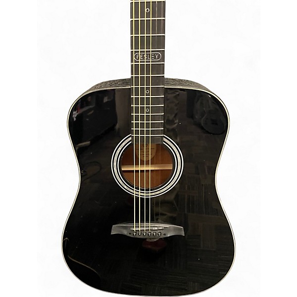 Used Fesley Deluxe Edition Black Acoustic Guitar