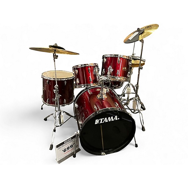 Used TAMA 5 Piece Imperialstar Candy Apple Mist Drum Kit