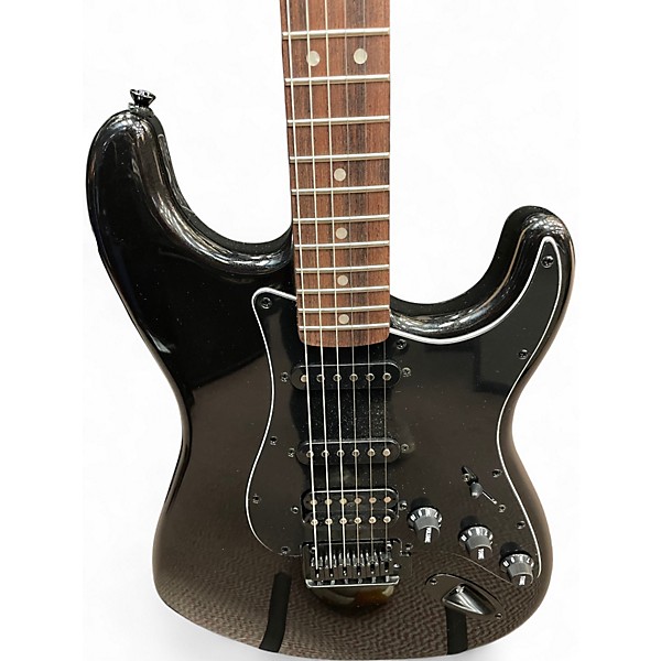 Used Squier Affinity Stratocaster Metallic Black Solid Body Electric Guitar