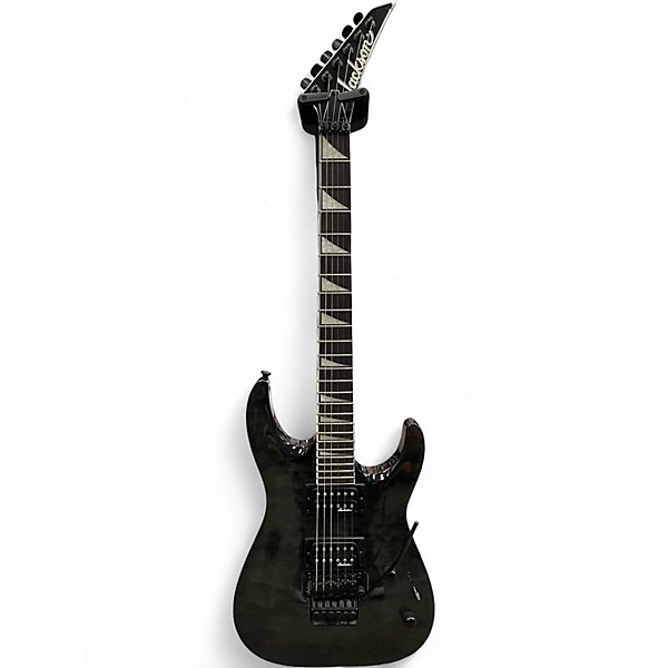 Used Jackson JS32 Dinky Trans Black Solid Body Electric Guitar