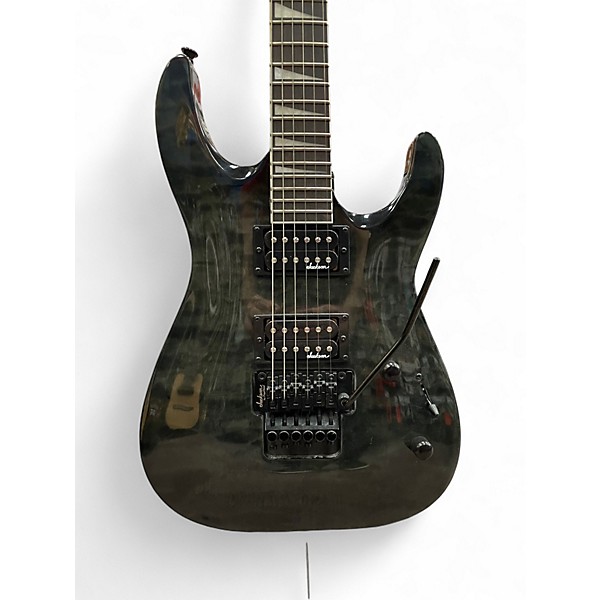 Used Jackson JS32 Dinky Trans Black Solid Body Electric Guitar
