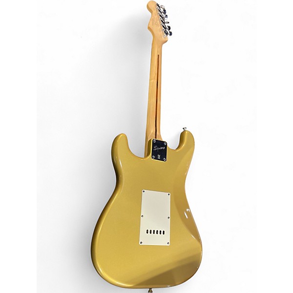 Used 2014 Squier Bullet Stratocaster Gold Solid Body Electric Guitar