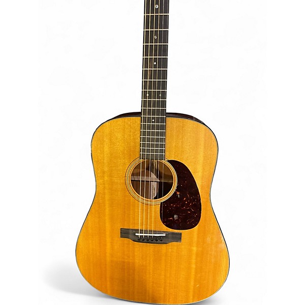 Used Martin D18 Natural Acoustic Guitar