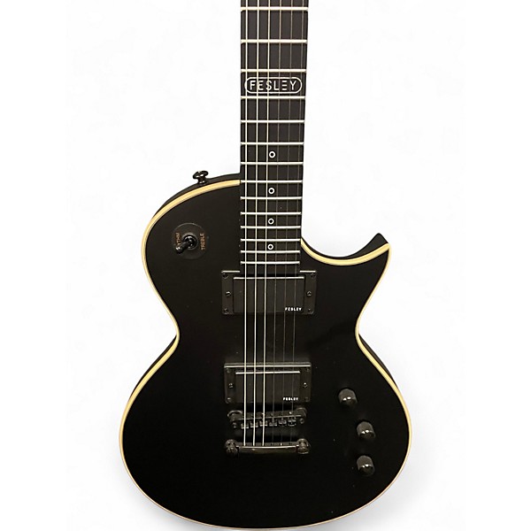 Used Fesley Deluxe Edition Black Solid Body Electric Guitar
