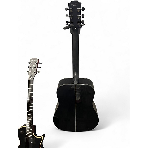 Used Fesley Deluxe Edition Black Acoustic Guitar