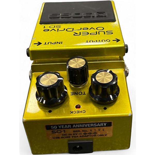 Used BOSS SD1 Super Overdrive 50TH ANNIVERSARY Effect Pedal