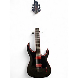 Used Schecter Guitar Research SUNSET RED Black Solid Body Electric Guitar