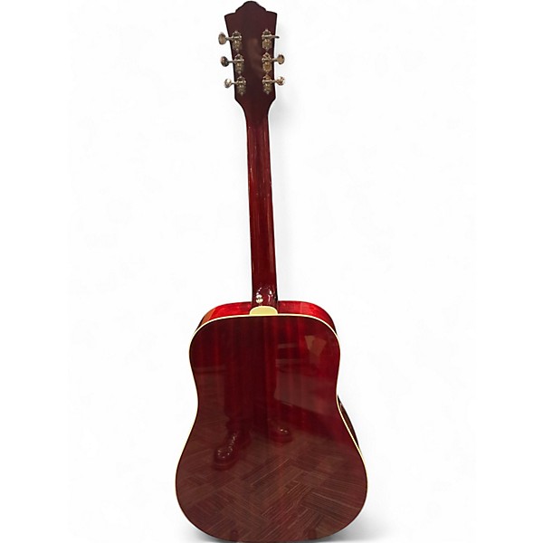 Used Guild D140 Cherry Sunburst Acoustic Electric Guitar