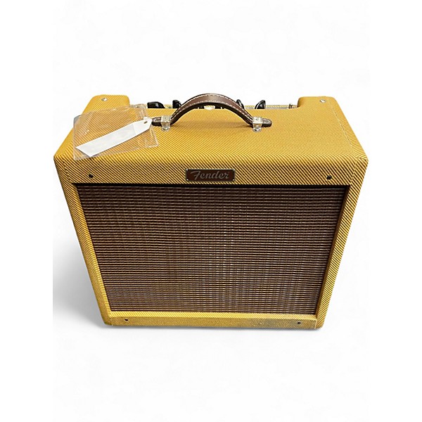 Used Fender Blues Junior Lacquered Tweed Tube Guitar Combo Amp