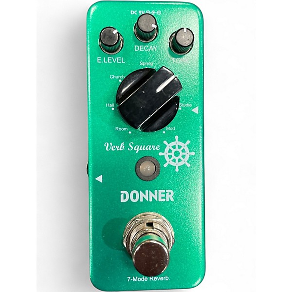 Used Donner Verb Square 7-Mode Reverb Effect Pedal
