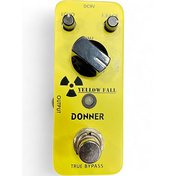 Used Donner Yellow Fall Delay Pedal Effect Pedal