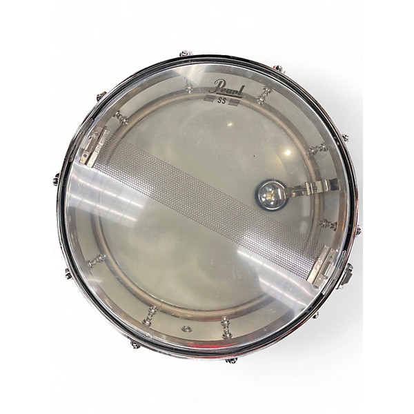 Used Pearl 14in Steel Shell Silver Drum