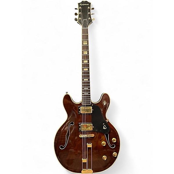 Used 1970s Epiphone EA255 Walnut Hollow Body Electric Guitar